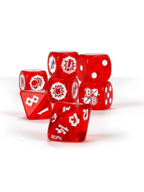 Set Dados Blood Bowl - Rojos