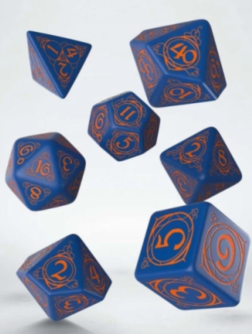 Set Dados Wizard Dark-blue and Orange
