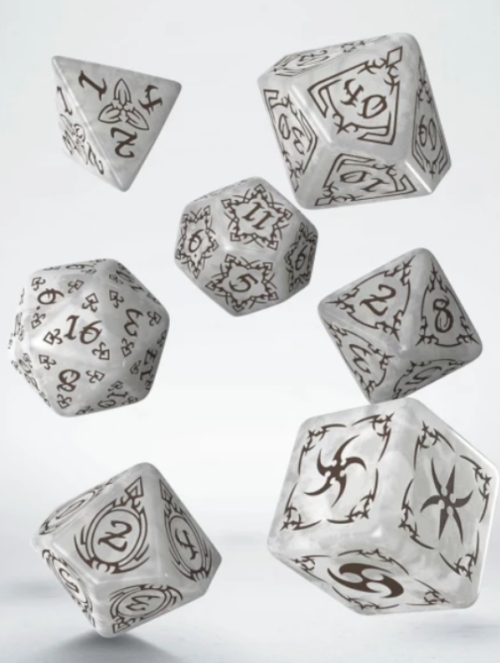 Set Dados Tribal Pearl and Brown